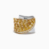 Crystal Daisy Brass Cuff - Image 4